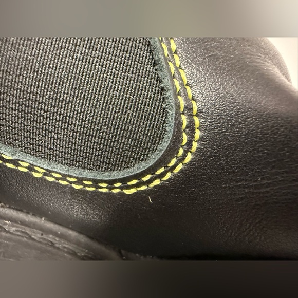 Ganni Yellow Stitch Cleated High Chelsea Boots Size 39 Tall Boots - Picture 11 of 16